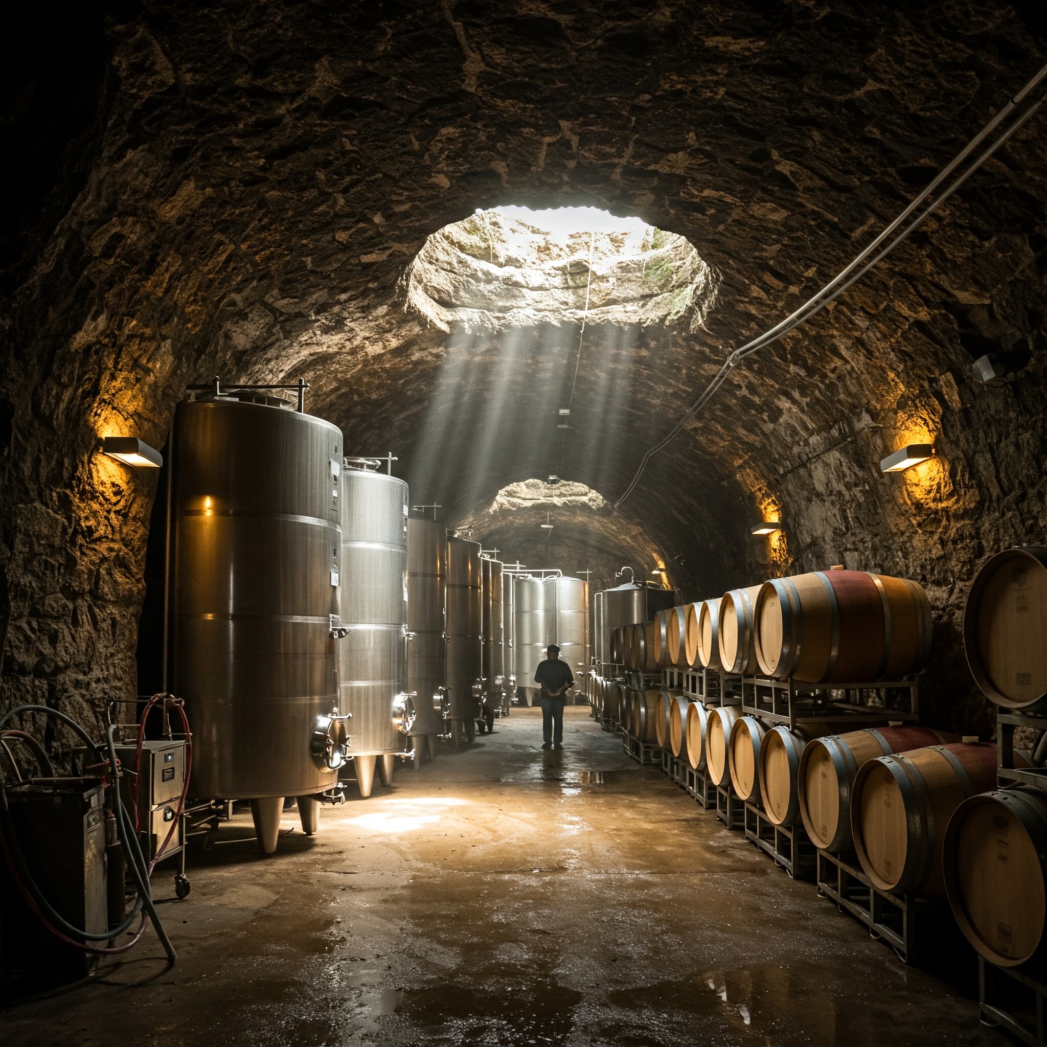 caves in a winery