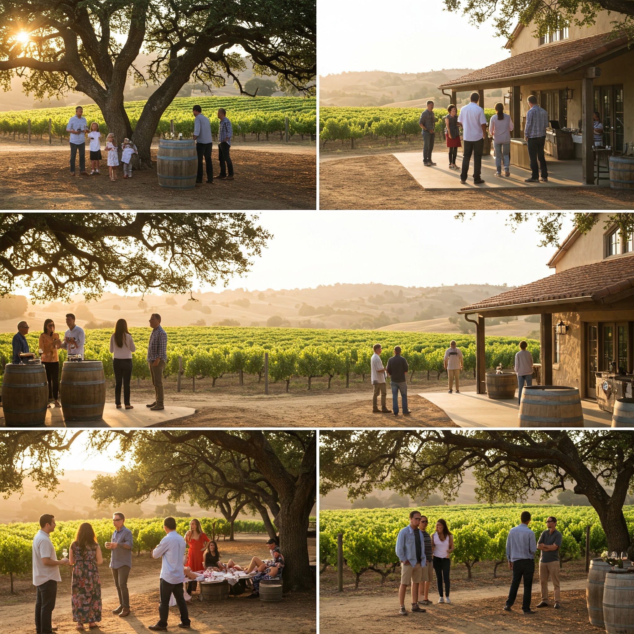 groups at a winery
