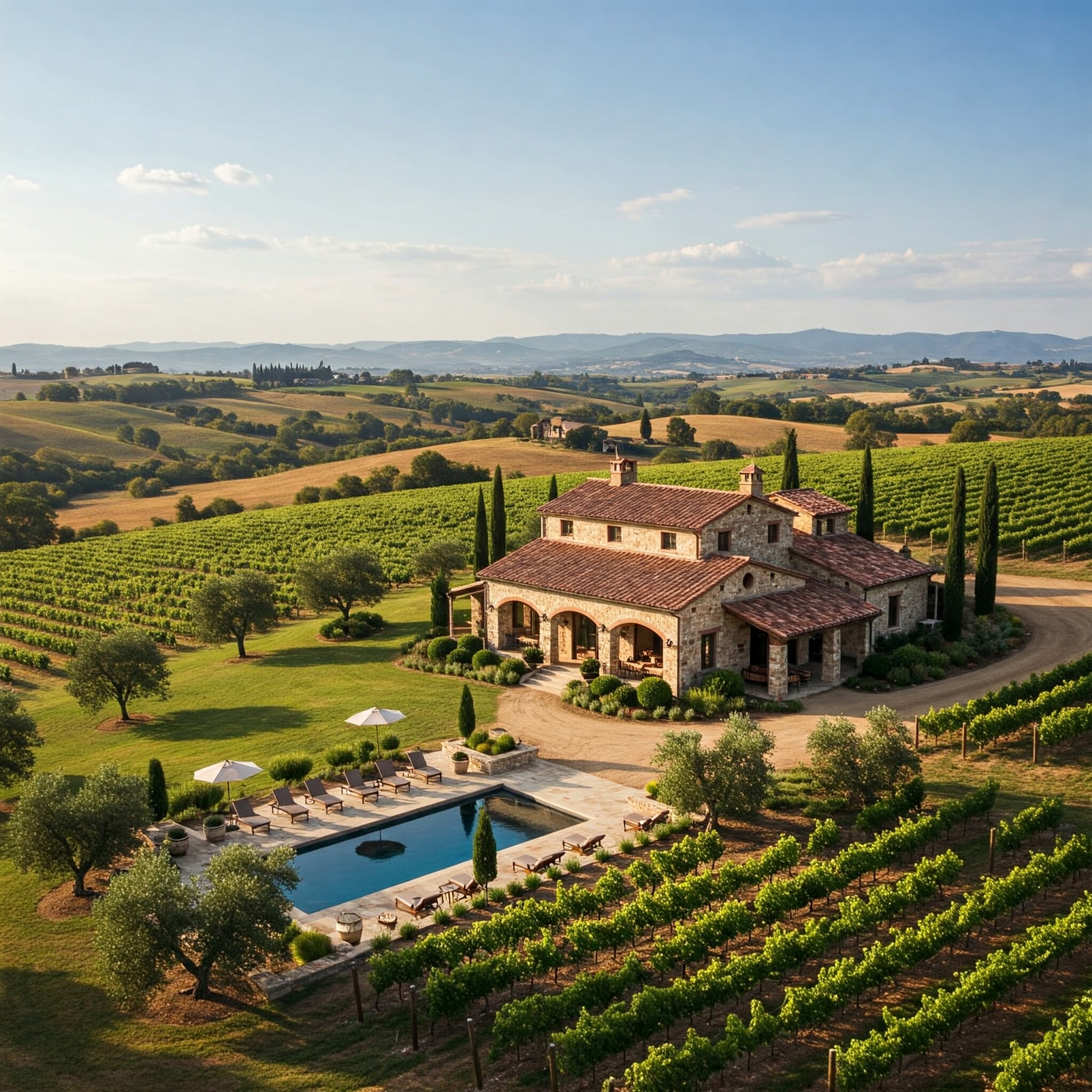 Hospitality in a winery