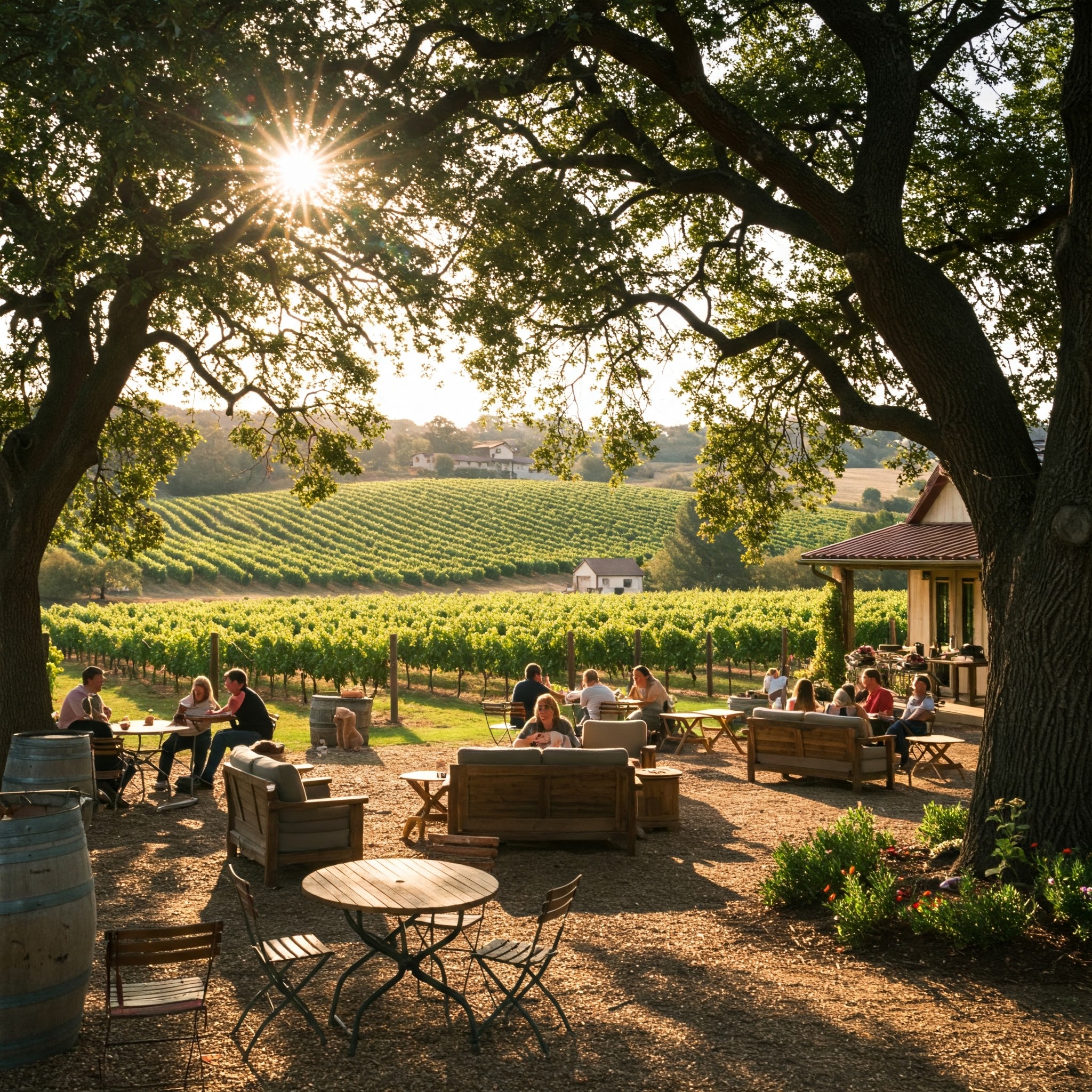 winery outdoor seating