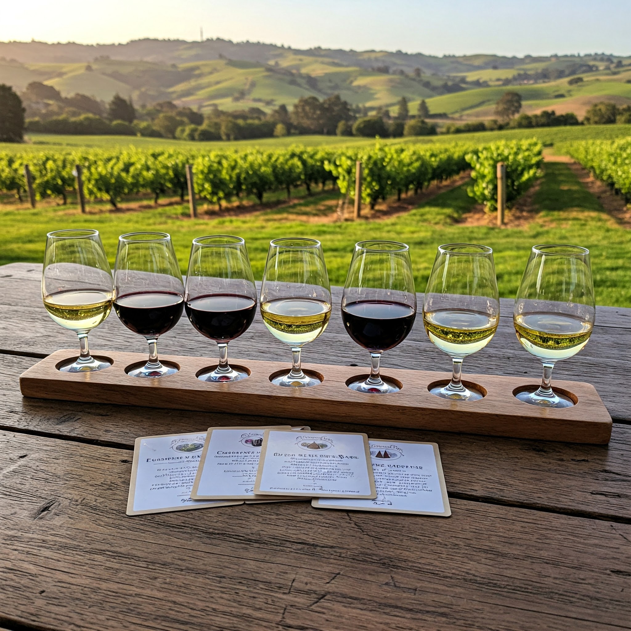 Tasting Charge at a winery