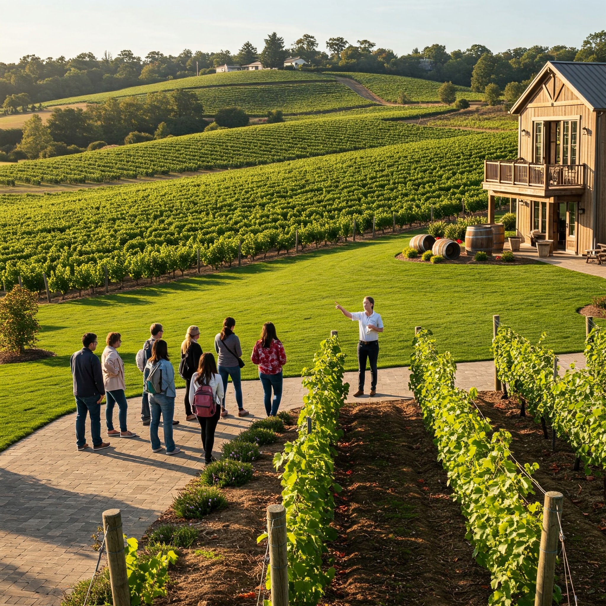Tours at a winery